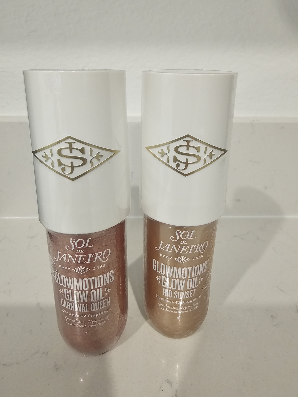 Sol de Janeiro GlowMotions Glow Oil Duo in White Caps with Rose and Bronze Tones